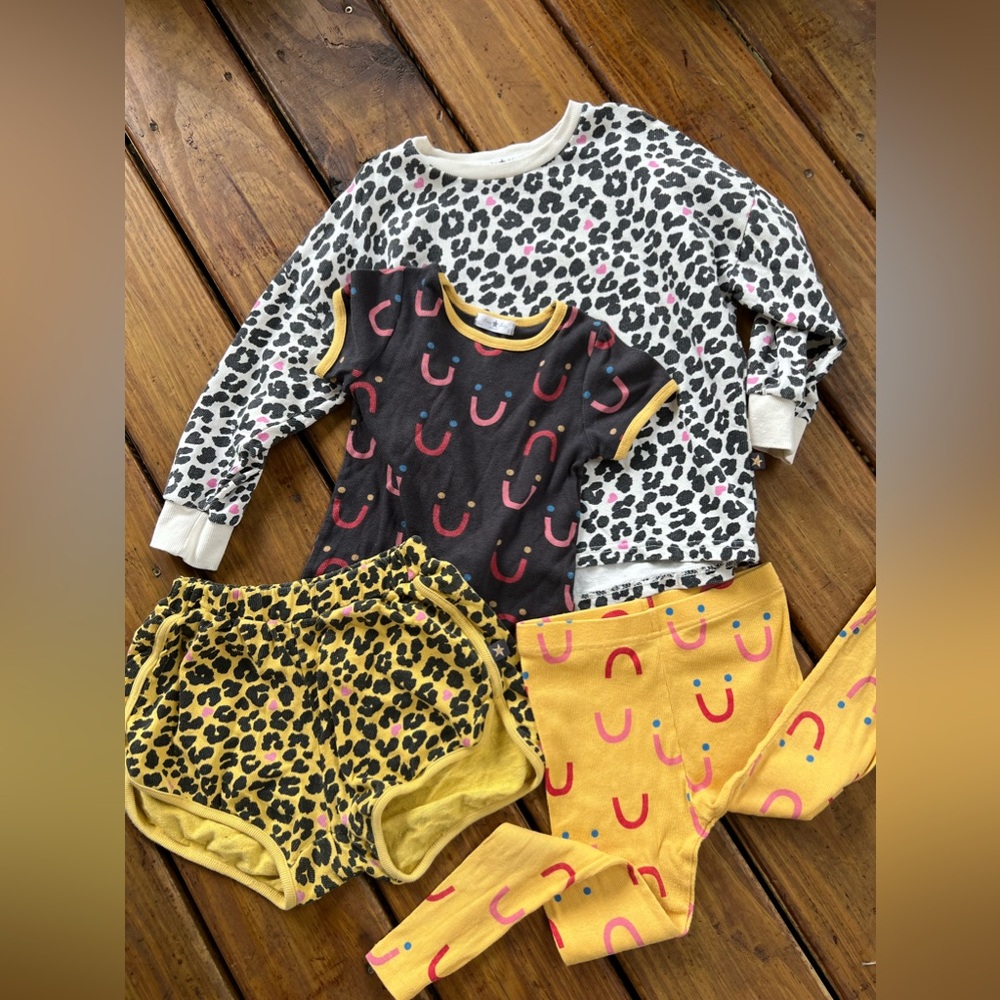 Kids Matching Sets - Yellow, Black & White Mix